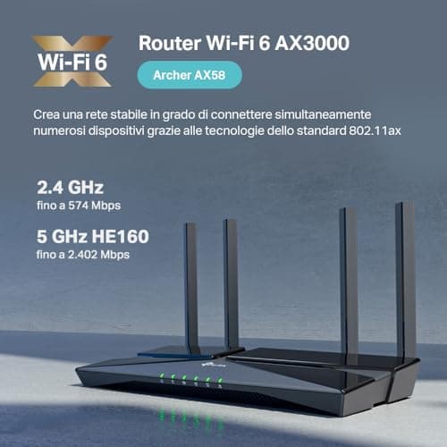 Thumbnail 2 de TP-Link Archer AX58 Router WiFi 6 AX3000, 1xWAN/4xLAN