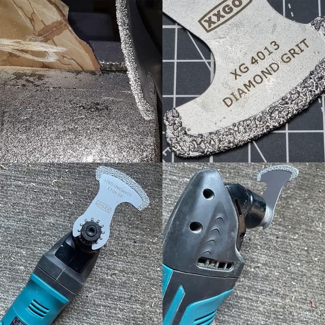 Detalle 2 de XXGO XG3001SU 3-piece grout removal blades for multitool ðŸ›
