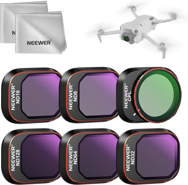 Detalle de DJI Mini 4 Pro ND Filter Set, 6 Pack