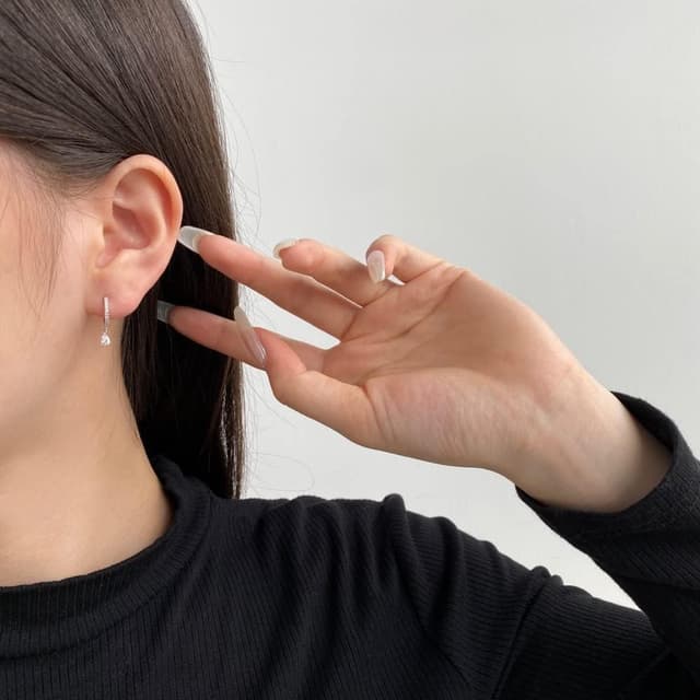 Detalle de MASOP Ohrringe Silber 925 925 Creolen mit Zirkonia