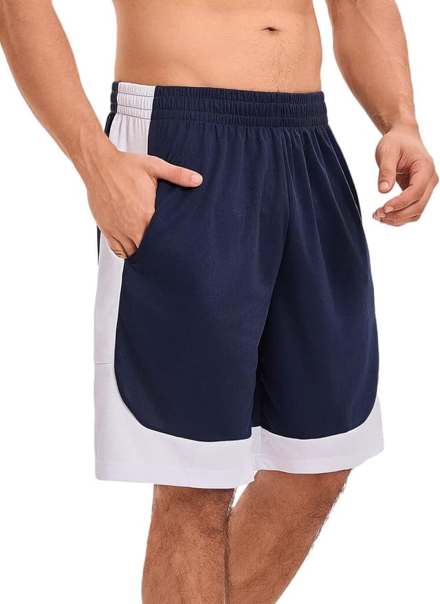 Detalle de OYGSieg 6-Pack Mesh Athletic Basketball Shorts with Pockets (Quick-Dry Workout & Running Shorts)