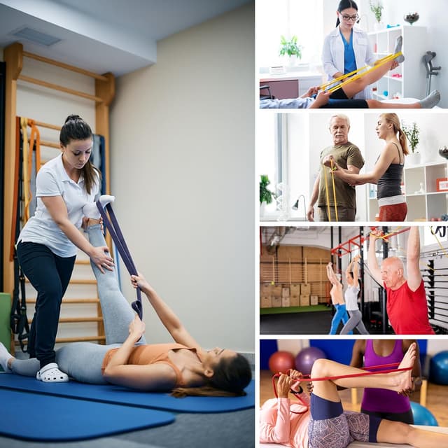 Detalle de Widerstandsbänder Set mit Türanker & Handgriffen – Trainings-Gummibänder für Kraftaufbau, Stretch & Klimmzug