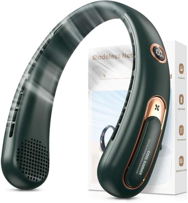 Detalle de Ajgvq ventilatore da collo 4000 mAh