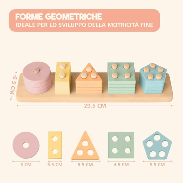 Thumbnail 4 de Sweety Fox Giocattoli Montessori 1‑3 anni