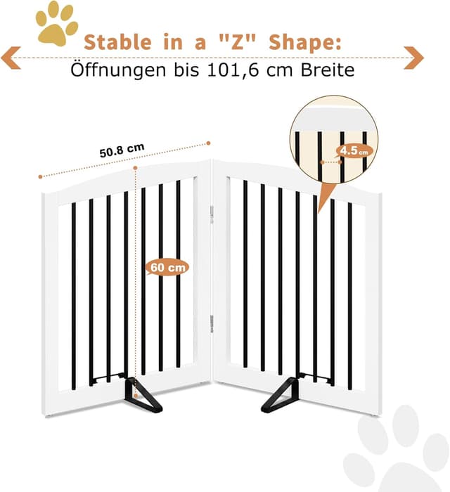 Detalle 2 de HOLTICO HunderAbsperrgitter Türgitter 2 Paneelen