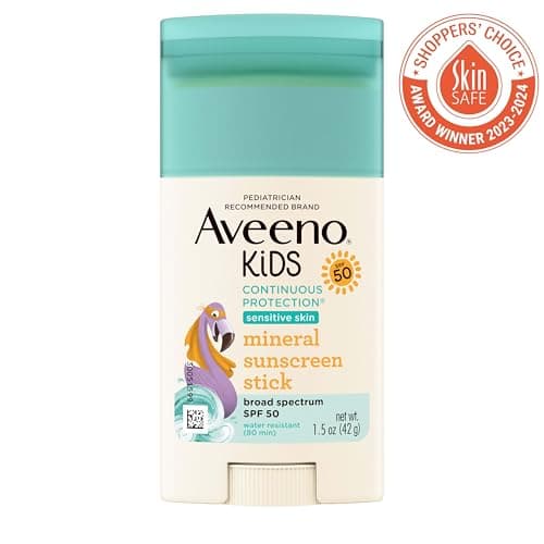 Thumbnail 7 de Aveeno Kids Continuous Protection SPF 50 Zinc Oxide Sunscreen Stick 1.5 oz