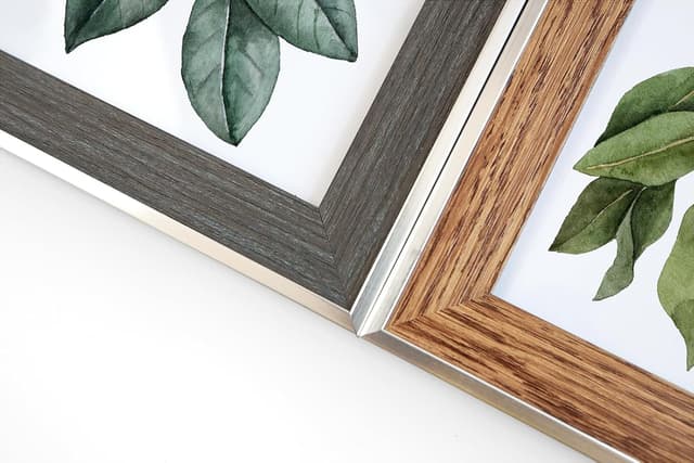 Detalle de walther design Cadre photo design bohème gris 40 x 50 cm bord extérieur argenté EN050D