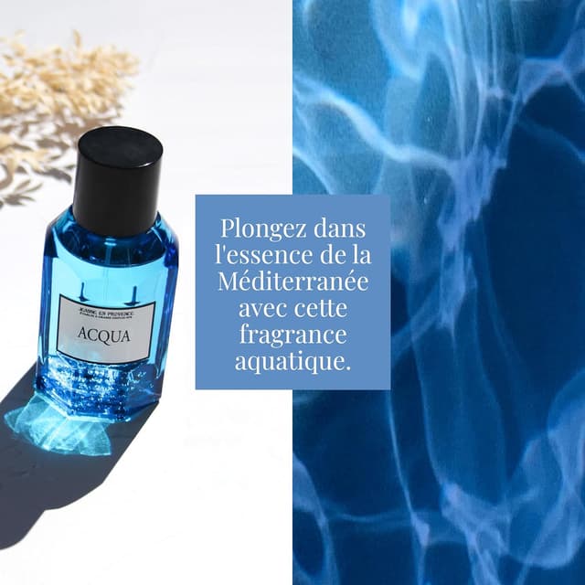 Detalle de Jeanne en Provence Acqua Herrenparfüm Eau de Toilette 100 ml Sprühflasche (hergestellt in Grasse)