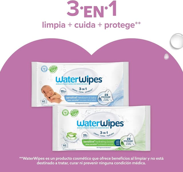 Thumbnail 6 de WaterWipes Sensitive+ Toallitas Higiene Corporal e Íntima