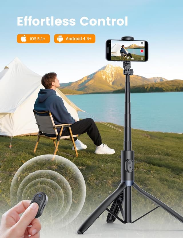 Thumbnail 5 de ANXRE NT99 172 cm phone tripod with light