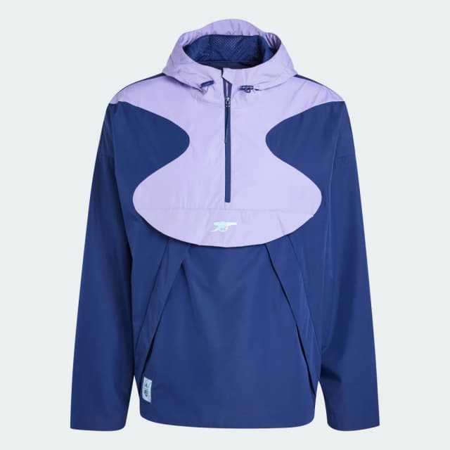 Detalle 2 de adidas Arsenal Seasonal Half-Zip cortavientos azul