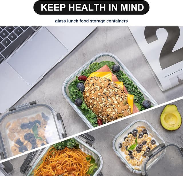 Thumbnail 6 de GENICOOK 18-Piece Glass Food Storage Set