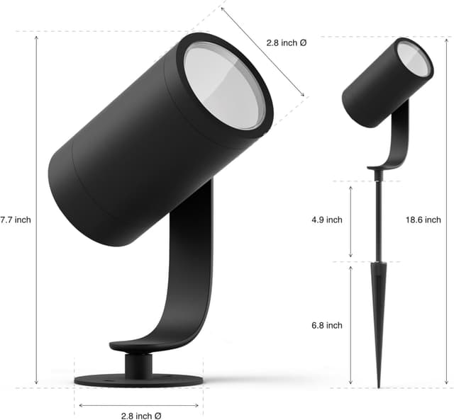 Detalle de Philips Hue Lily Outdoor Spotlight Kit 3 Pack