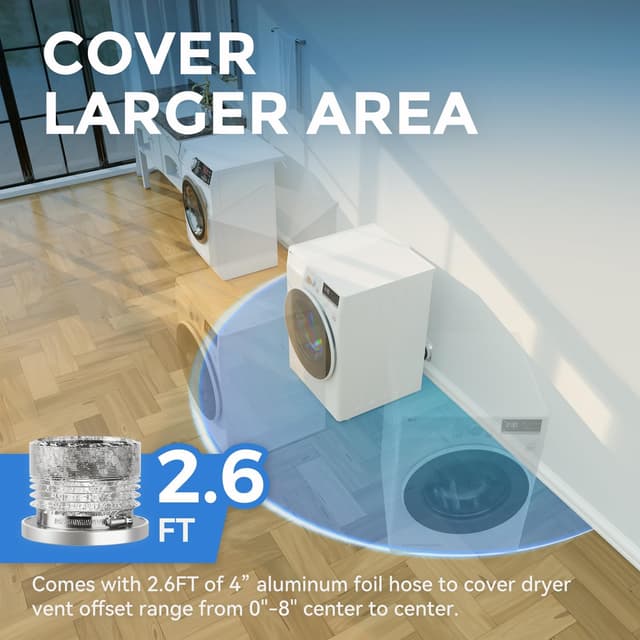 Thumbnail 2 de JEEVONY Magnetic DV180 Dryer Vent Connector