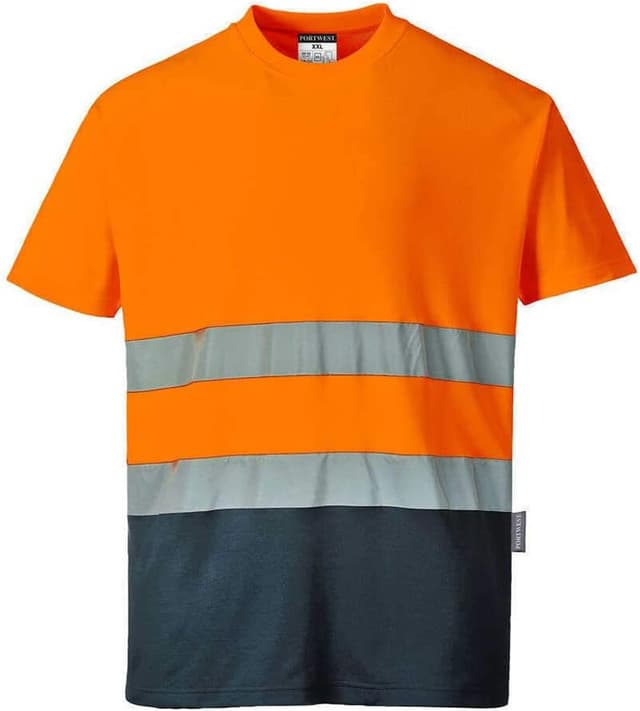 Detalle de Portwest Chemise mixte en coton/polyester avec bandes réfléchissantes (EN ISO 20471 Class 2)