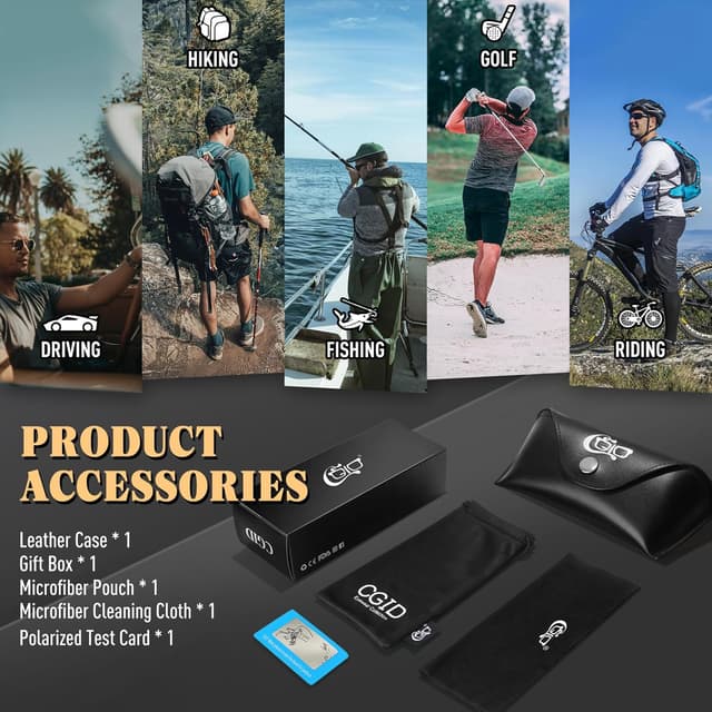 Thumbnail 6 de CGID GA61 gafas de sol piloto Al-Mg UV400