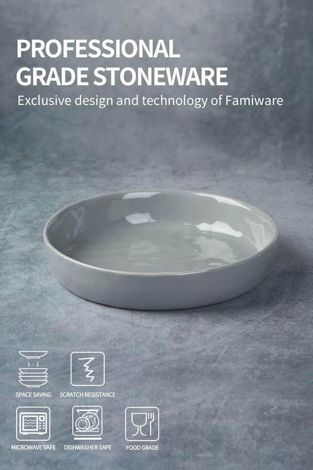 Thumbnail 6 de famiware Mars 8.5" Pasta Bowl Set — Cinnamon Brown 🍽