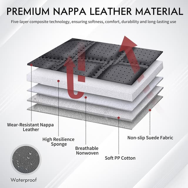 Thumbnail 4 de Huidsaource Tacoma Front Seat Covers Leather