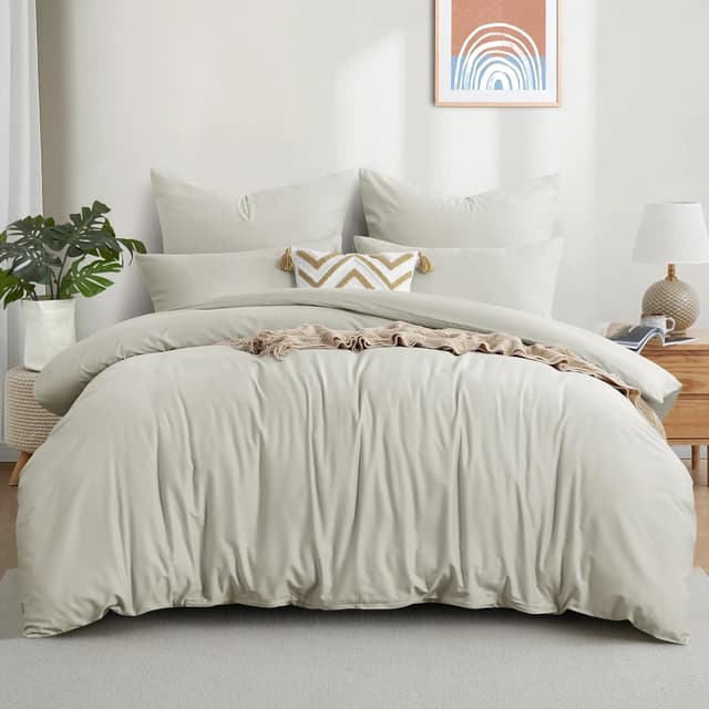 Detalle 2 de Aisbo Bettwäsche 200x200 Beige