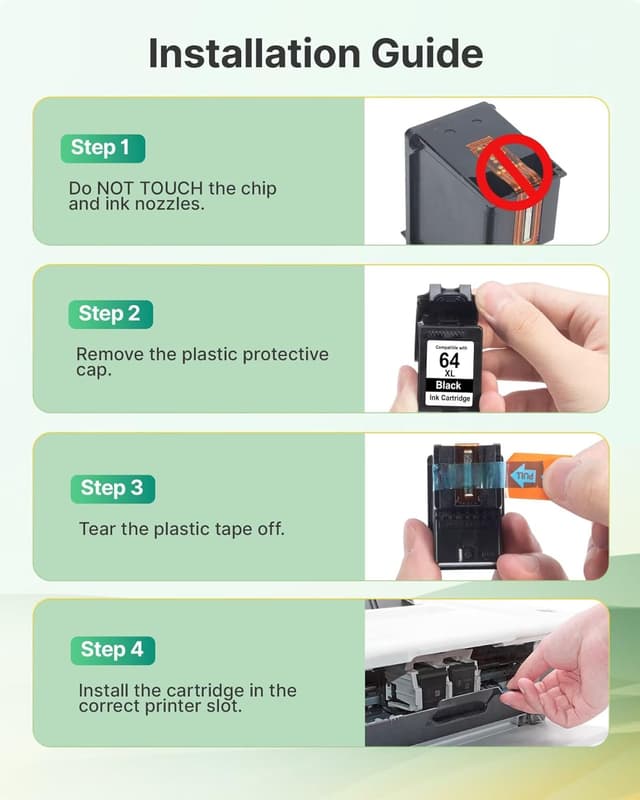 Thumbnail 5 de HP 64XL Black Ink Cartridge 2-Pack đź–¨