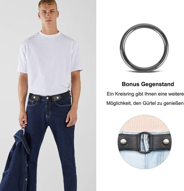 Thumbnail 2 de JasGood Schnallenloser Gürtel 3,5 cm