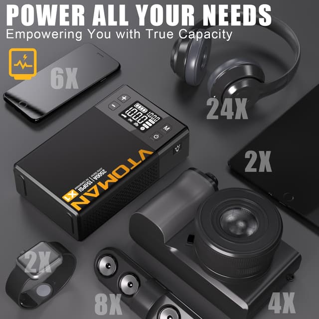 Detalle de VTOMAN X1 jump starter 2500A