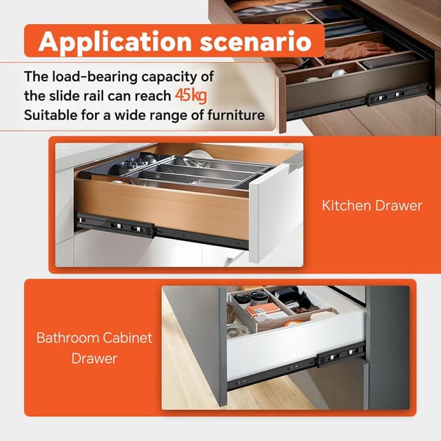 Thumbnail 5 de ToBeGreat glissière tiroir 400 mm