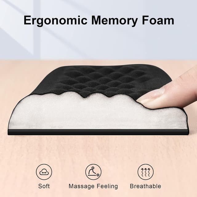 Detalle 2 de VAYDEER Poggiapolsi tastiera memory foam 1 confezione