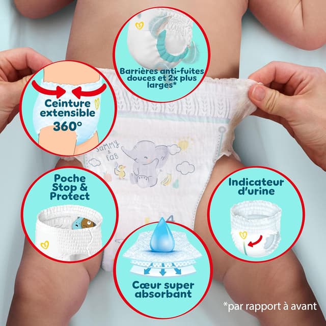 Thumbnail 6 de Pampers Premium Protection Taille 7 Culottes đ¶