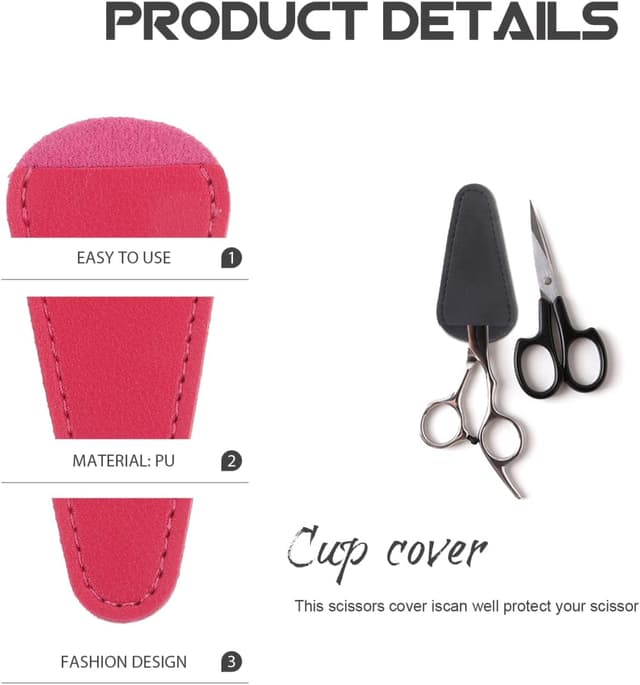 Detalle 2 de TOVINANNA hair cutting scissors cover protective case (3-pack portable storage pouches)