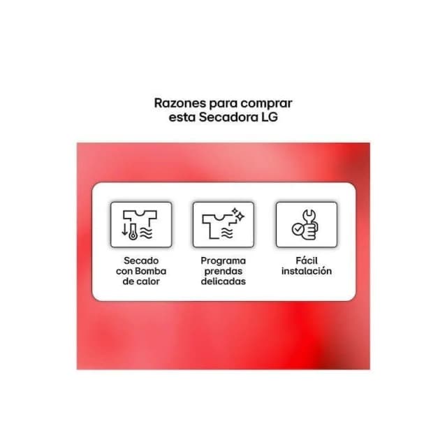 Detalle 2 de LG Secadora 8kg D RHA1008NDK Silver