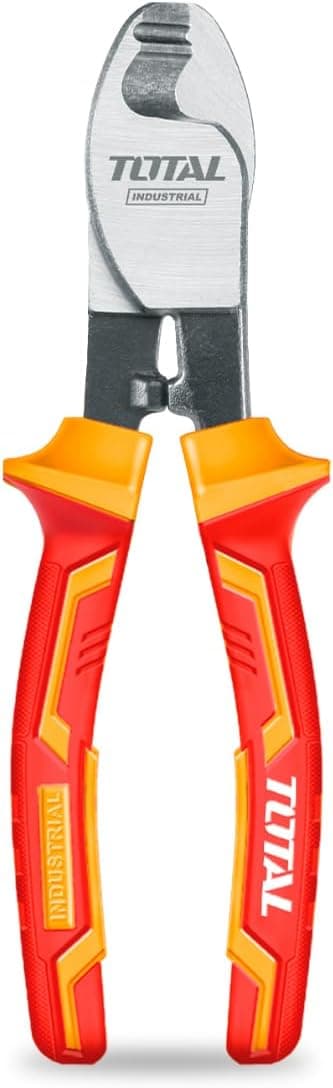 Detalle de TOTAL pinza tagliafili isolata in cromo vanadio, certificato VDE, 160 mm