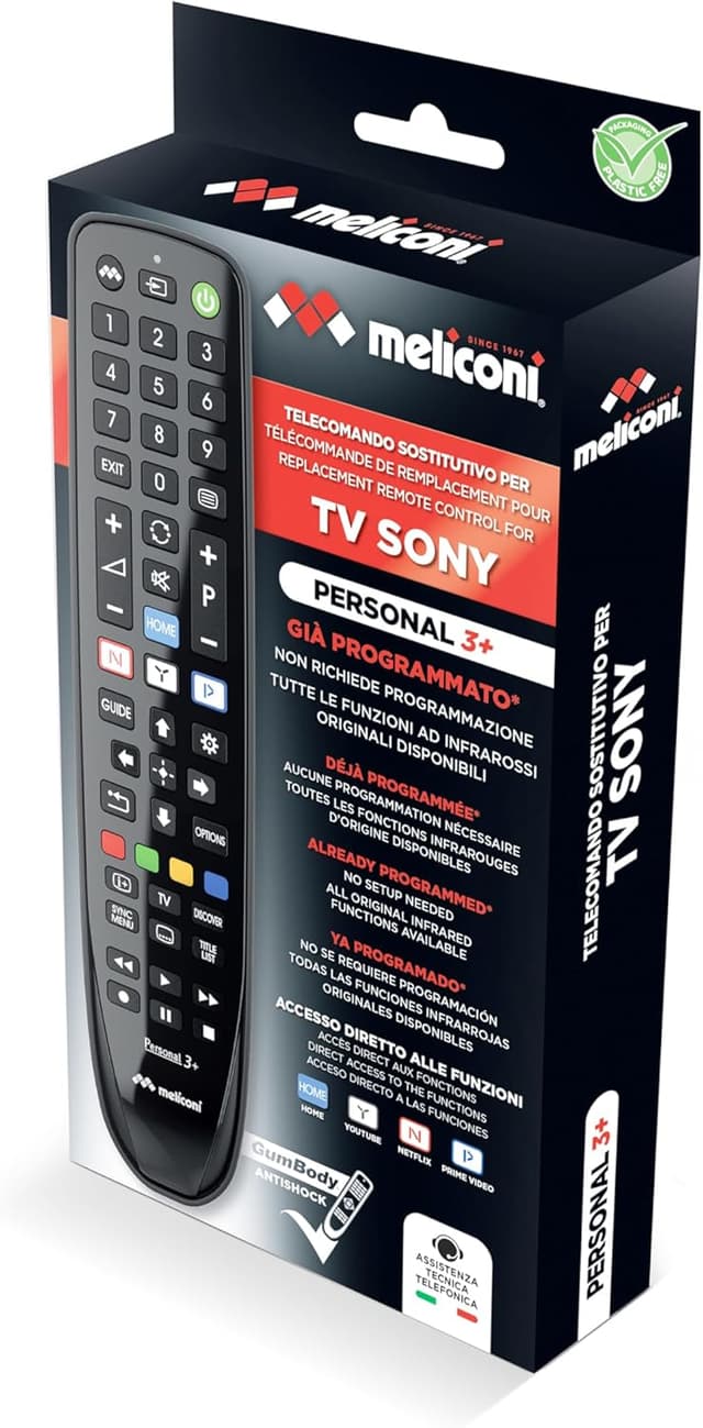 Thumbnail 5 de Meliconi Gumbody Personal 3+: Control Remoto TV Sony