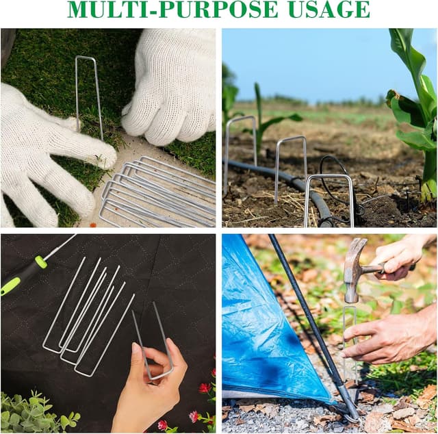 Thumbnail 4 de RnCop Galvanized Garden Pegs 50 pack 15 cm