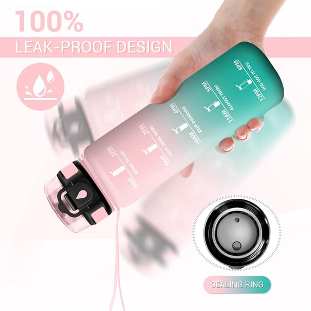 Thumbnail 5 de Gourde sport 1L avec filtre sans BPA