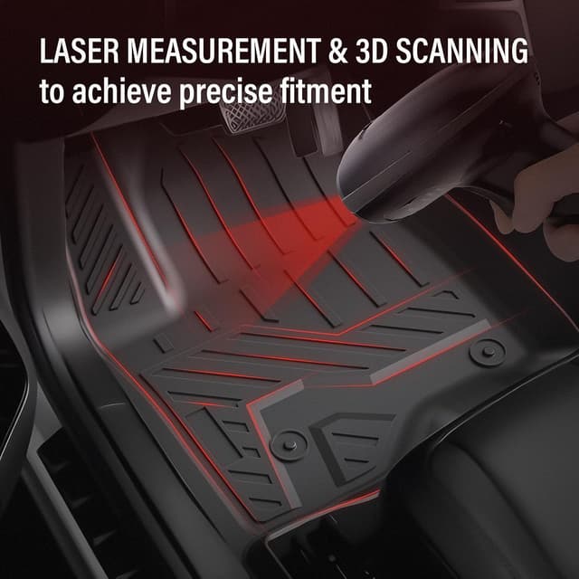 Thumbnail 1 de CARENTR Floor Mats Silverado 2019-2025 Rear Row