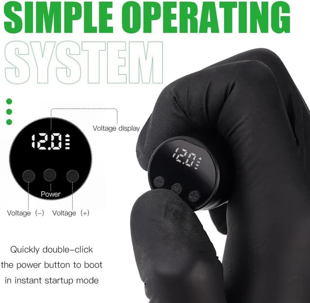 Thumbnail 5 de Dragonhawk Pen rotativa 1100mAh para tatuaje