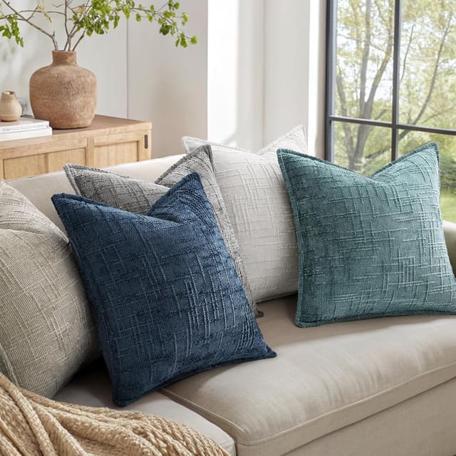 Thumbnail 6 de DecorUhome Chenille Throw Pillow Covers 22x22