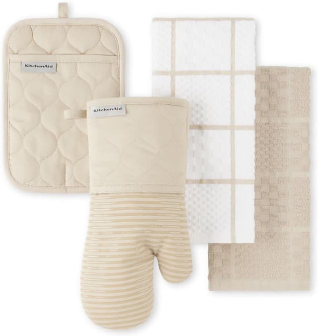 Detalle de KitchenAid Quilted Oven Mitt Set