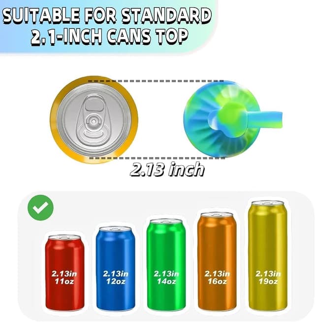 Thumbnail 1 de 6 Soda Cap Sets with Silicone Lids