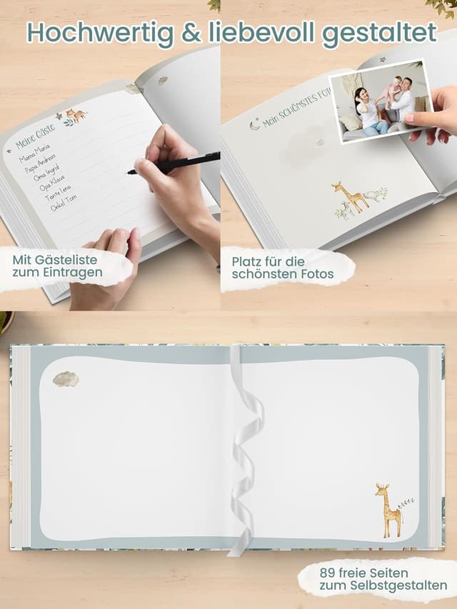 Thumbnail 3 de Legezon Meine Taufe Gästebuch Erinnerungsbuch Weiß