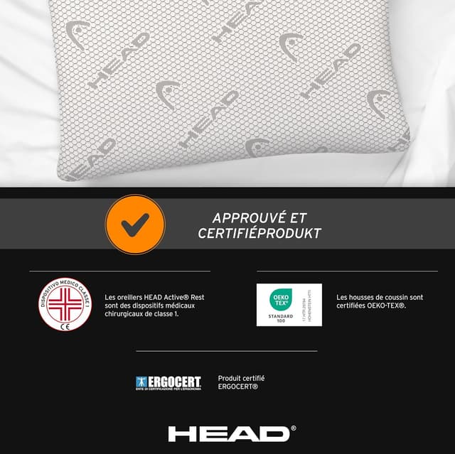 Thumbnail 5 de Head Active Rest Oreiller Ergonomique Cervical Doux Ajouré