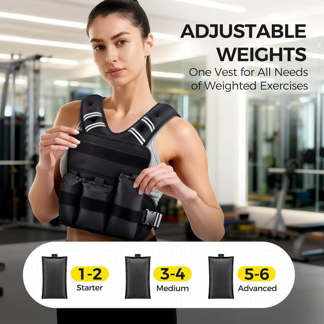 Detalle 2 de PACEARTH Adjustable Weight Vest 20–32 lbs
