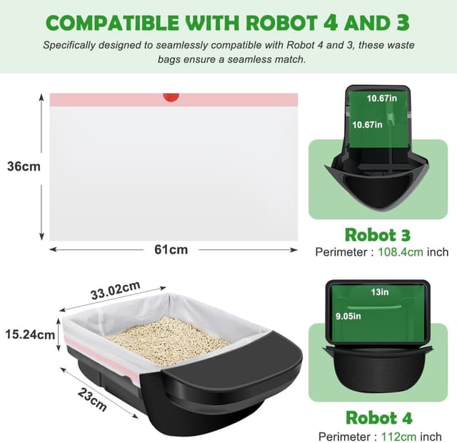 Thumbnail 1 de SZEE Large Self-Cleaning Cat Litter Tray Liners 20 🐱
