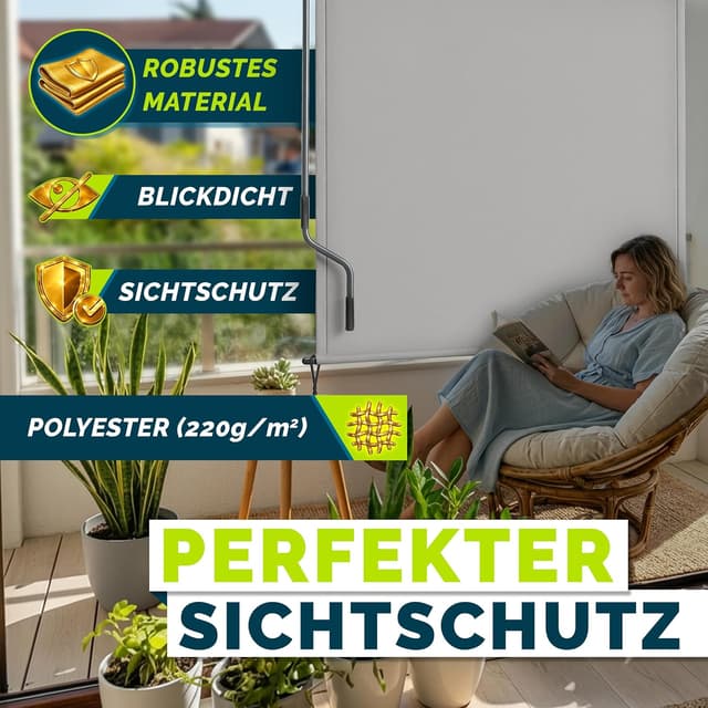 Thumbnail 6 de tillvex Senkrechtmarkise 200 x 250 cm