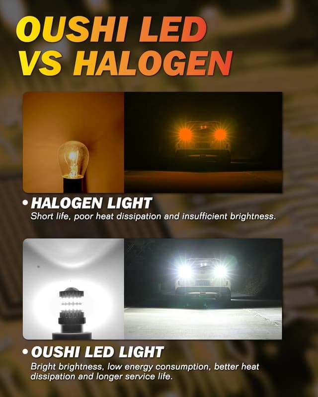 Detalle de Ampoules LED OUSHI 3157 T25 P27/7W 6500K (pack de 2) pour feux de recul et clignotants arrière