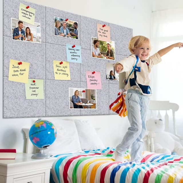 Detalle de DASIAUTOEM Filz Pinnwand 30 x 30 cm