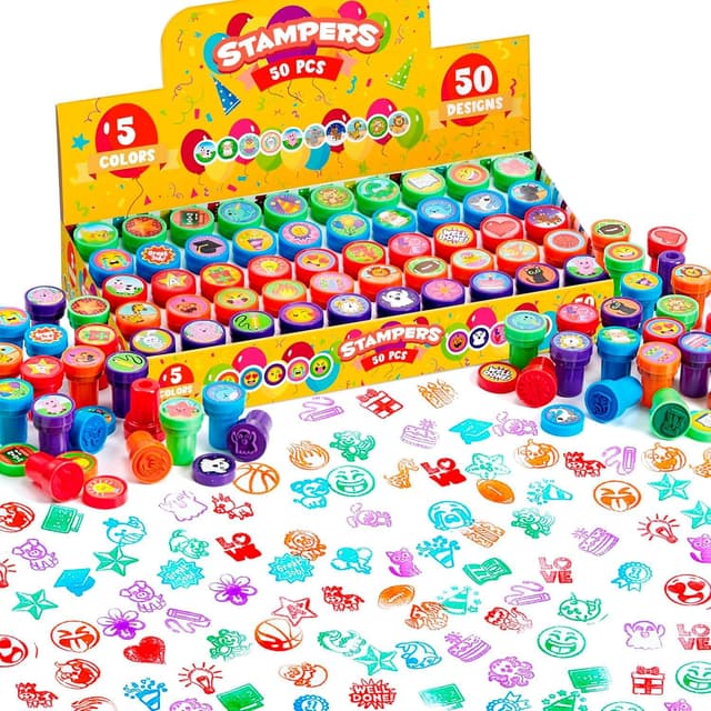 Imagen de JOYIN 50 Stück mini Stempel Kinder 🎨 en OfertitasTOP