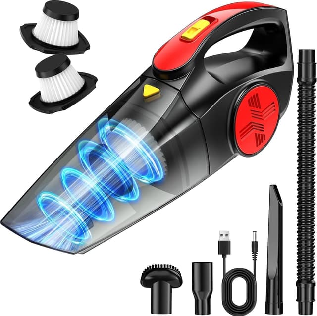 Detalle de CFEN Cordless Handheld Vacuum Cleaner (9000PA) with Wet & Dry Use, 900ML Bin and 3 Nozzles