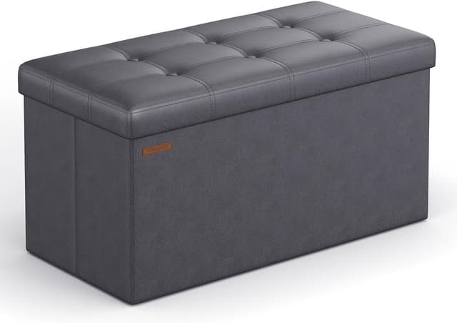 Thumbnail 6 de SONGMICS Cassapanca pouf contenitore 38×76×38 cm, regge 300 kg